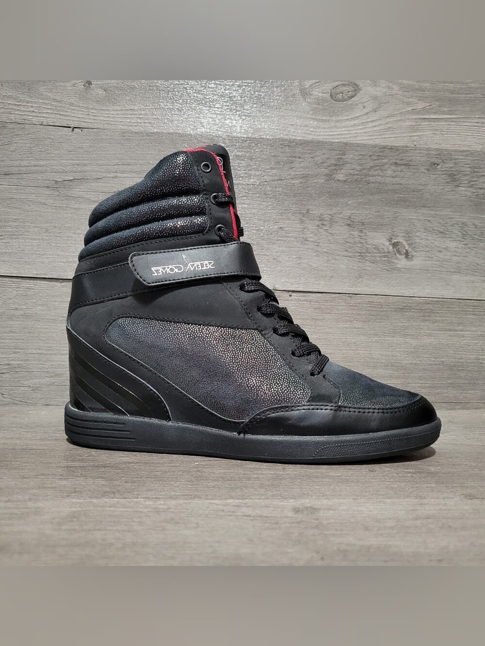 adidas NEO Selena Gomez Women's 8.5 Super Wedge Hi F38077 Black 2013